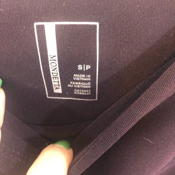 mondetta full length leggings deep wine color - Picture 3 of 4